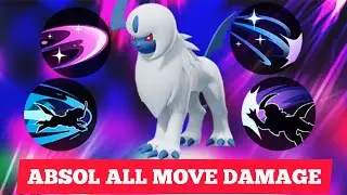 Absol All Move Damage 💪#pokemonunite