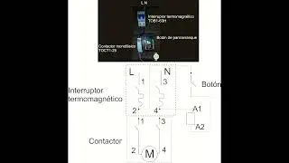 Arranque/paro motor monofásico
