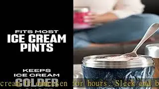 S'well Stainless Steel Ice Cream Pint Cooler 16 ounces Triple Layered Vacuum Insulated Keeps Ice Cr