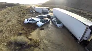 HWY58 Mudslide View from Drone