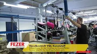 Vakuuml&oslash;fter for h&aring;ndtering av st&oslash;rre plastikkdeler