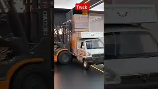 Chinese made Small load carrier goods transport truck and forklift #shanghaiport #chinaport #short