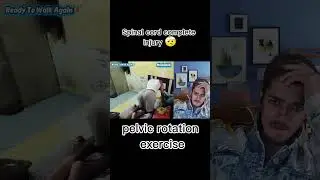 pelvic rotation exercise for spinal cord complete injury at home 💪🏻🏡 #shorts