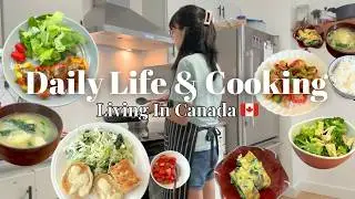 [Vlog] Daily cooking 🍳 | Walking on the beach in Halifax 🇨🇦 | Easy & Healthy Lunch & Dinner