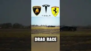 Tesla Model X Plaid vs Ferrari SF90 vs Lamborghini SVJ &ndash; SHOCKING DRAG RACE!