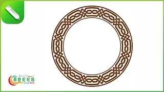 How to Create Islamic Round Border Design in CorelDRAW | CorelDRAW Urdu Tutorial #designer #design