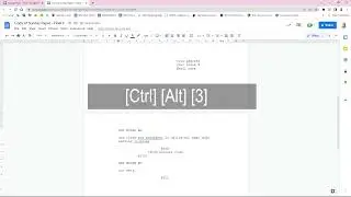Film script using only Google Docs - no Add-ons! Takes 2 minutes to set up.
