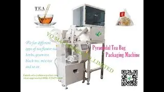Pyramid Tea Bag Packing Machine  with outer envelope nylon triangle pyramids herbal tea packer