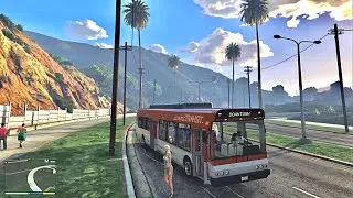 GTA 5 Let&rsquo;s Go To Work As A Bus 🚍 Driver | Realistic Graphics Gameplay 