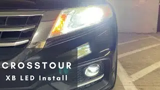 Honda Crosstour Morimoto XB LED Fog Light Install with bumper and headlight removal