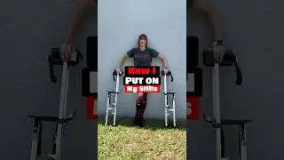 How to put on stilts. Are you gonna try it? ✅ #stilts #howto #tips #stiltwalker #skills