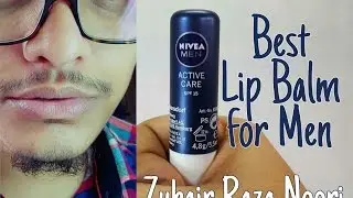 [English CC] Best lip balm for Men? | Nivea Men Active Care SPF 15 | Hindi/Urdu