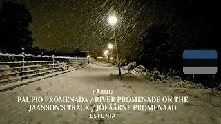 Paupio promenada žiemą / River promenade on the Jaanson&rsquo;s track in winter / J&otilde;e&auml;&auml;rne promenaad