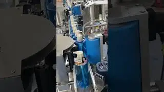 S310 Vertical round bottle intelligent labeling machine #labelingmachine #showergel #bottle