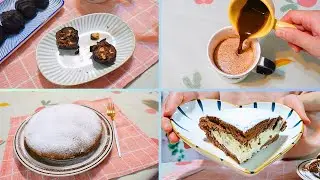 ASMR | HOMEMADE COCOA BOSTON CREAM PIE | CAKE TRUFFLES | 咀嚼音 | MUKBANG | 먹방 | EATING SOUNDS