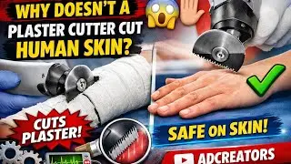 How Does a Plaster Cutter Work Without Cutting Skin? | #facts #youtubeshorts #shorts 