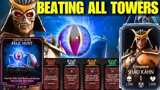 MK Mobile. Conquering My First Relic Hunt! Defeating All Towers with Incredible Strategy! 2024