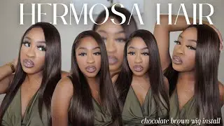 THE PERFECT CHOCOLATE BROWN WIG INSTALL ♡ | HERMOSA HAIR