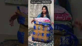 Khadi cotton and mul cotton sarees🤩 #ordernow #khadicottonsarees #mulcottonsarees #
