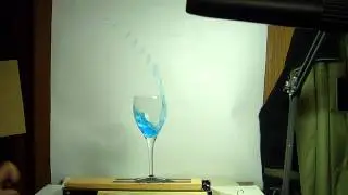 Wine glass splash