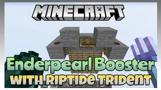 Трюк с ускорителем Enderpearl Trident &mdash; пусковая установка и посадочная площадка для дальних путешествий в Minecraft