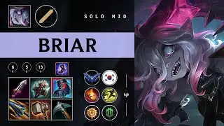Briar Mid vs Yasuo - KR Diamond Patch 26.01