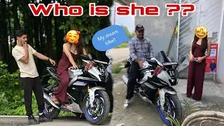 Finally face reveal 😱 kon hai ye Ladki🤩 | My dream bike 💙