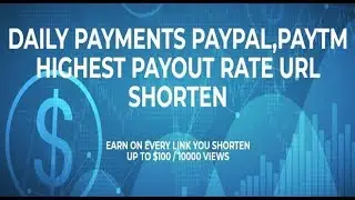 Earn Free Paypal Cash and Paytm Cash By Shorten Urls With Paypal Payment Proof ClicksFly