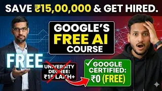 Don't Pay for AI. Google Offers This for Free (Official Certificate)