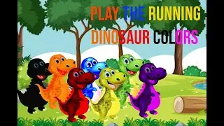 Play the running dinosaur colors #coloring #dinosaur