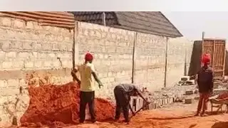 Now backfilling the building then on  to phase 3 roofing