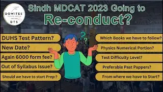 Sindh MDCAT 2023 Reconduct | Pattern For DUHS MDCAT | How to start Study Again |Live| Rohit Athwani|
