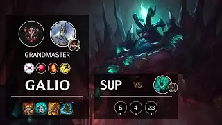 Galio Support vs Thresh - KR Grandmaster Patch 10.22
