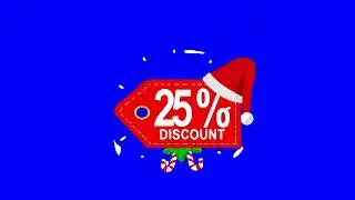 Christmas Discount Promo Motion Graphics - Stock Video Animation