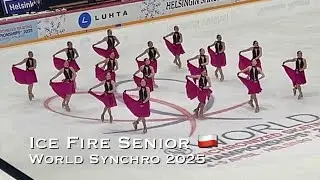 Ice Fire Senior 🇵🇱 SP - World Synchro 2025 - Synchronized skating