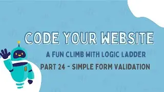 JavaScript Form Validation Made Easy ✅ | Code Your Website – Part 24