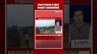 Sandeshkhali Violence | Fresh Protest By Women In Bengal's Sandeshkhali, Storehouse Set On Fire