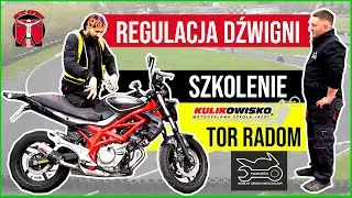 Kulikowisko Tor Radom plus jak ustawić dźwignie w motocyklu - ćwiczymy zakręty, szkolenie na torze