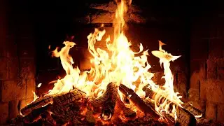 🔥 Cozy Fireplace 4K. Fireplace with Crackling Fire Sounds. Fireplace 4K UHD