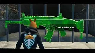 How to get the toxic slime rifle in 1v1 with every gun in Fortnite