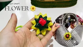 Turning Plastic Wire into a Beautiful Flower🌼| Easy DIY Tutorial