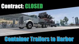BeamNG.drive (Update 0.31) Freeroam: West Coast, USA - 2 Container Trailers to Harbor