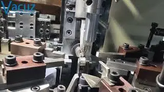 High Speed Vacuz Automatic Flat Copper Wire Spring Coil Inductor Needle Winding Machine Equipment