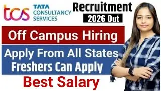 TCS Recruitment 2026 | Freshers Apply|TCS Off Campus Hiring 2026|CS JOBS 2026|TCS Freshers Jobs 2026