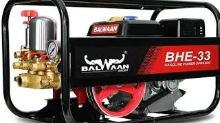 Balwaan BHE-33 HTP Sprayer Pump with 6.5HP Engine, MTAK-EN-PO-5397