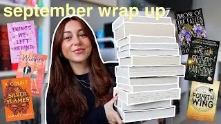 september wrap-up! 📖🍂 12 books: mystery, romance, & lots of fantasy!