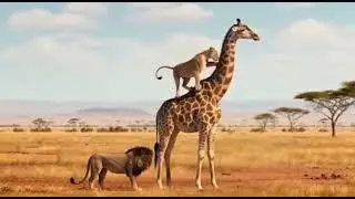 The Calm Before Chaos&hellip; 🦒 #HappyTailsDaily #shorts #animals #cat #dog