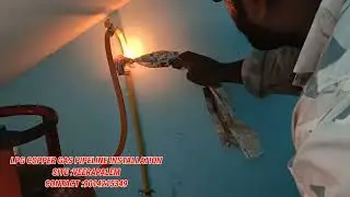LPG COPPER GAS PIPELINE INSTALLATION VEERLAPALEM#vijayawada #eluru#vijayawada #Guntur