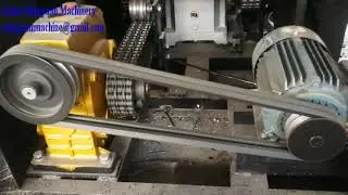Gear box paper cup machine with ultrasonic heater system testing running for Vietnam client