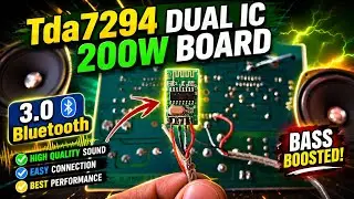 Tda7294 ic amplifier k sath 3.0 bluetooth connection|| tda7294 ic amplifier.